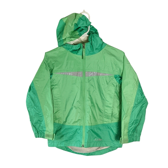 L.L. Bean Unisex Kids Green Raincoat Size S 8 - Picture 1 of 13